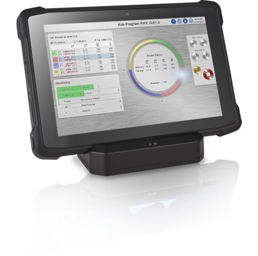 Истанционное управление evo через промышленный планшет 10" со сканером штрихкодов, док-станцией и ремнем для руки